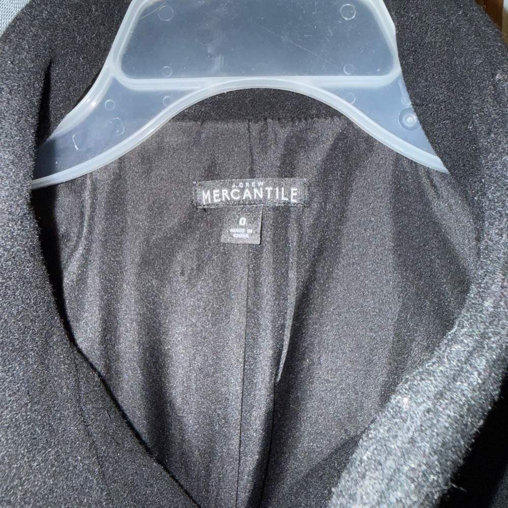 J. Crew Mercantile Black Coat Nwt View 2